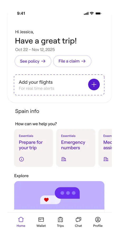 Faye app screen preview